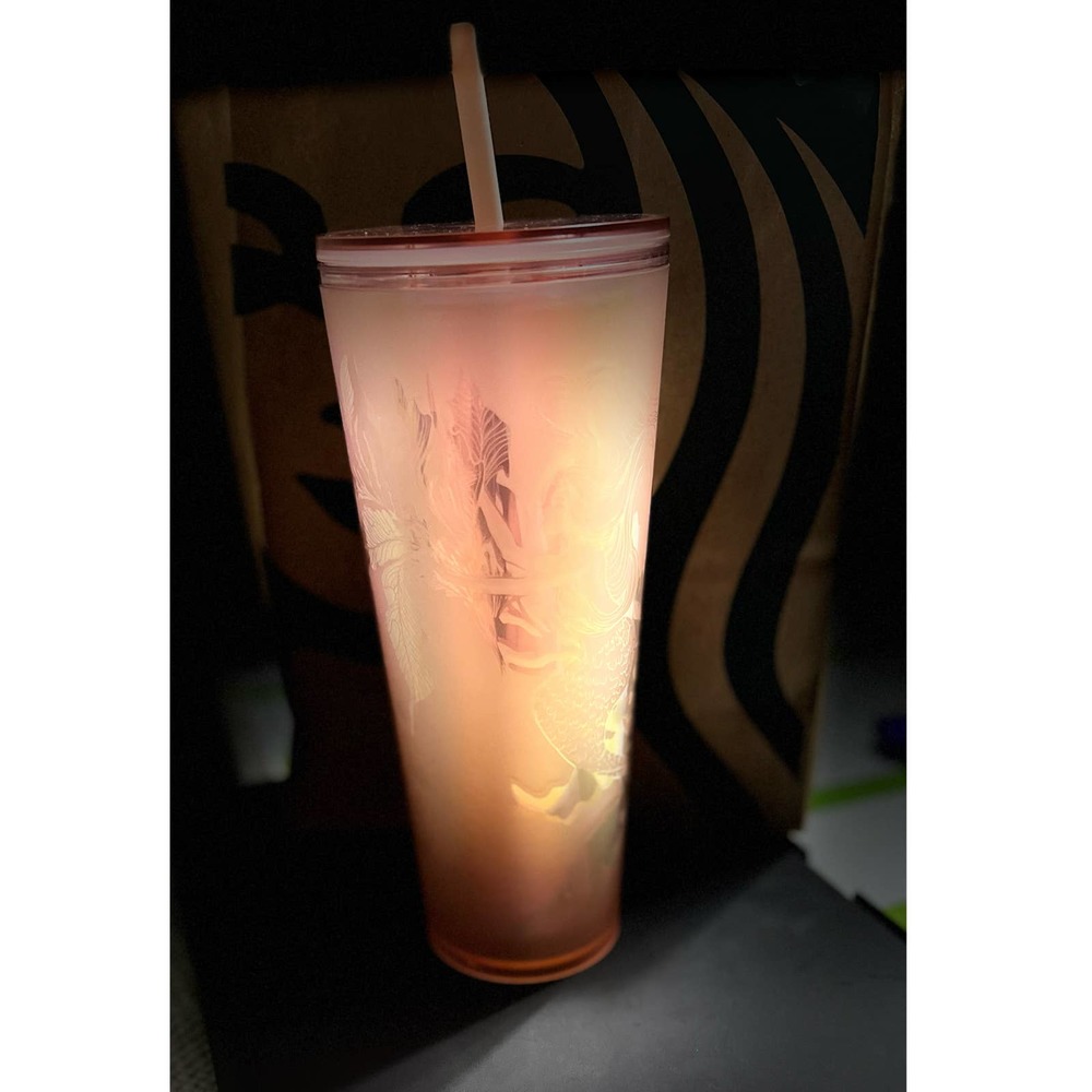 Starbucks Pink Rose Gold Sping 2022 Mermaid Siren Tumbler
